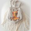 Bolso con flecos pintado a Mano – Mariposas – Moda mujer