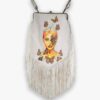 Bolso con flecos pintado a Mano – Mariposas – Moda mujer