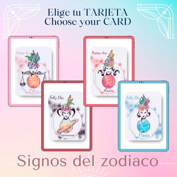 Tarjetas surtidas de felicitación, cumpleaños, navidad, amor y amistad. Signos del zodiaco. Regalo para hombre y mujer