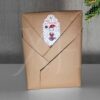Tarjeta etiqueta navideña. Ilustración original de Hombre. Feliz Navidad. 4unidades