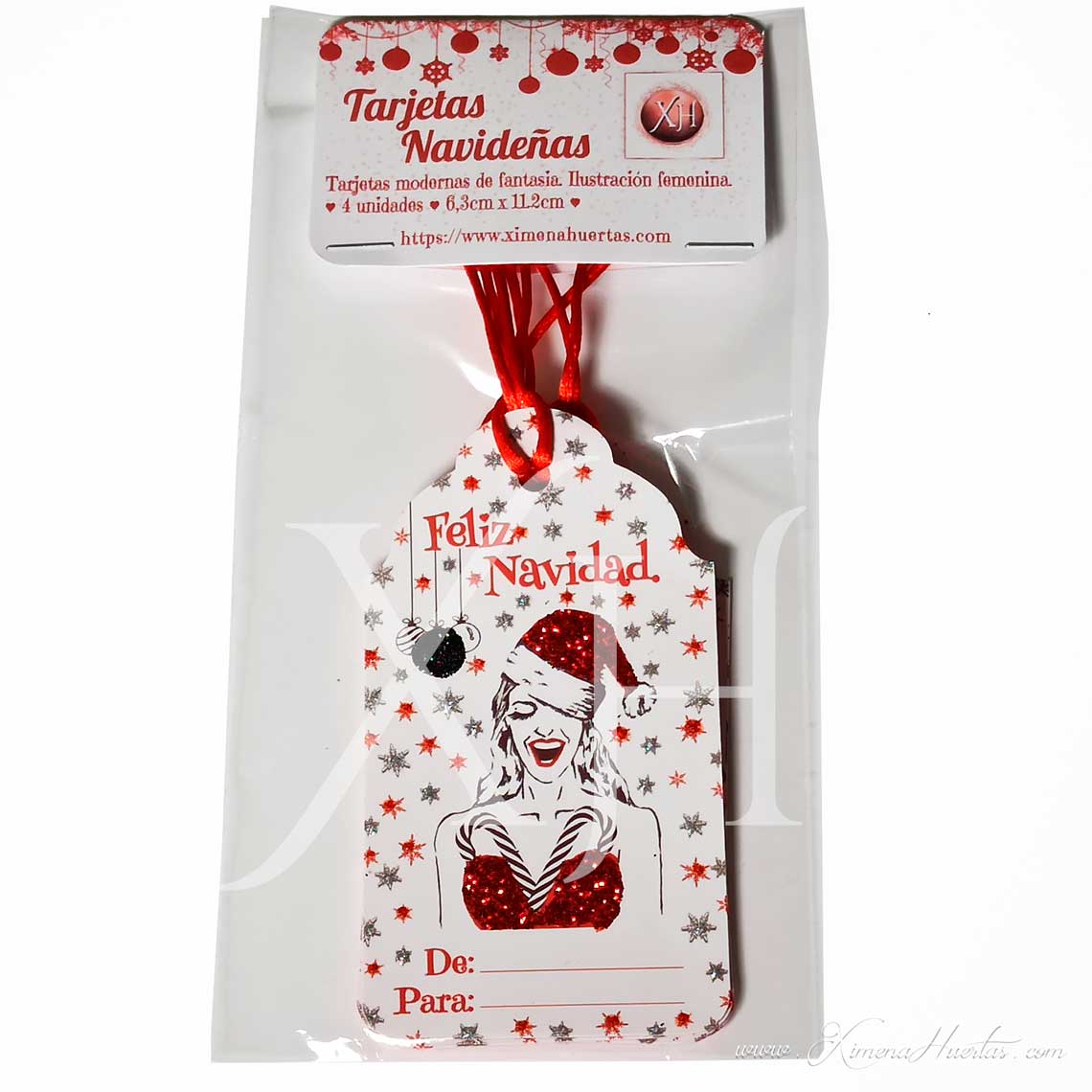 Tarjetas-Etiquetas-Navideñas.-Ilustracion-Original-femenina.-Felices-Fiestas.-4unidades-1 Tarjetas Etiquetas Navideñas. Ilustración Original femenina. Felices Fiestas. 4unidades